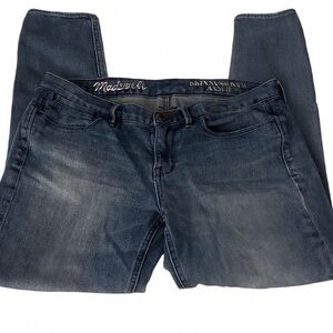 Madewell Women's Distressed Blue Skinny Jeans